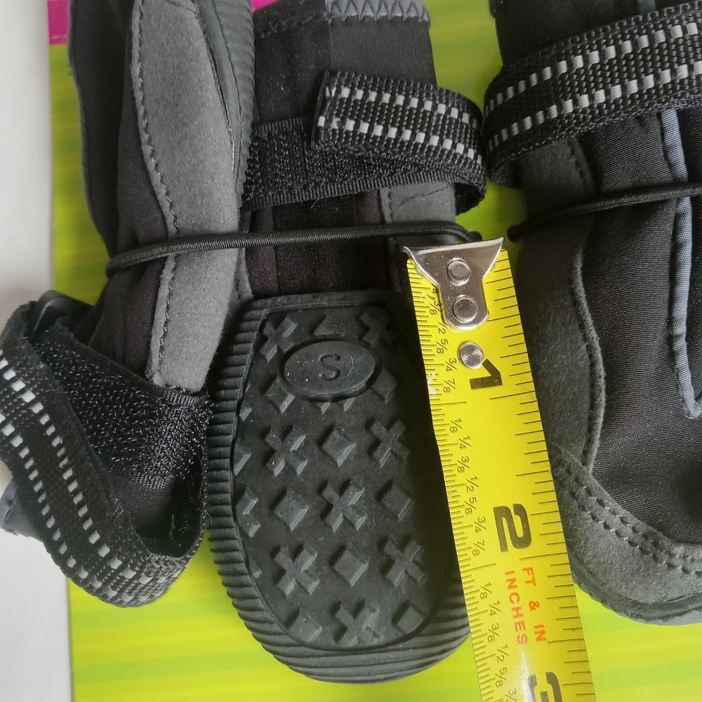 Top Paw Reflective Outdoor Dog Boots - Black